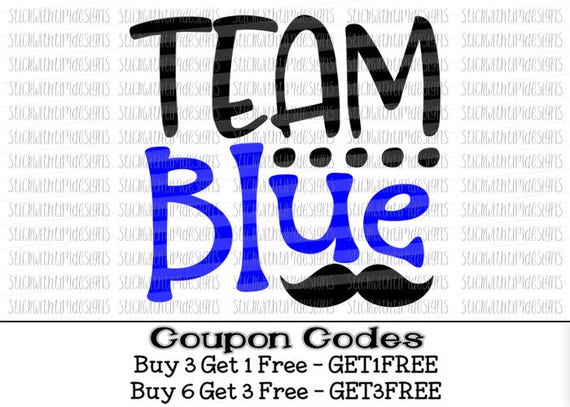 Download Team Blue svg Gender Reveal svg Pregnancy Reveal SVG PNG Files