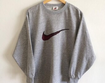 BIG SALE Vintage Nike Swoosh Spellout Hip Hop Nike Big Logo Nike Sweatshirt