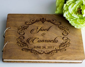 Wedding Guestbook, Engraved Wedding Guestbook, Custom Wedding Guestbook, Wedding Guestbook Ideas, Rustic Wedding Guestbook