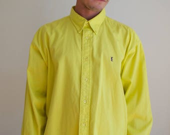 Vintage 90's Men's Yves Saint Laurent Shirt