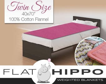 Twin Size Flannel Weighted Blanket - 40x70"