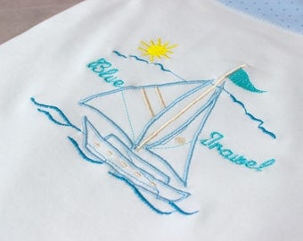 baby boy blanket personalized, newborn gift, baby shower gift, infant cotton blanket, baby gift, blue baby blanket, swaddling blanket