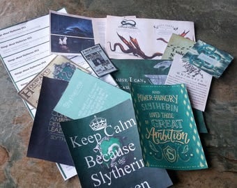 Slytherin, Cards, Vials, Magic Wand, and other Charms, & Accessories, content may vary, Harry Potter, Miniture Harry Potter, Dolls House,