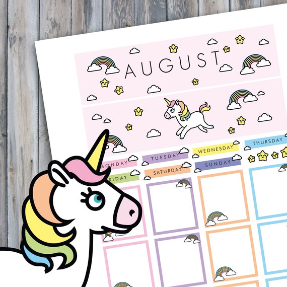 unicorn stickers unicorn planner stickers rainbow stickers