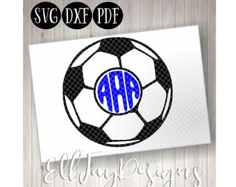 Soccer Ball SVG, Soccer ball monogram, Soccer, Soccer Monogram svg, soccer ball, soccer circle mongram, silhouette, soccer ball silhouette