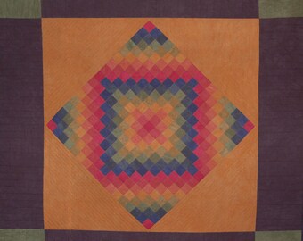 Tilted Trip Around the World Quilt