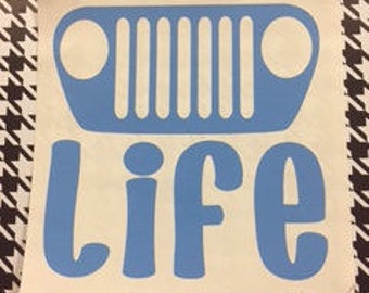 Inventory Sale!!!! - Jeep Life (TJ) Decal/Jeep Life/TJ/Jeep/TJ Jeep/Jeep Decals