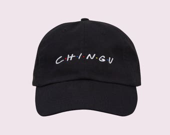 Kpop Clothing, Kpop, BTS, Chingu, Korean, BTS Kpop, Black Dad Hat, Aesthetic Clothing, Tumblr Dad Hat, 90s Hat, Baseball Cap, Friends