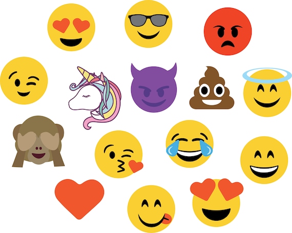 Download Emoji Bundle SVG Emoji Collection Cutting Cut Files Emoji