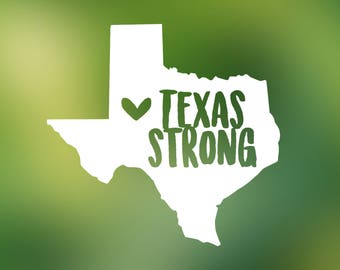 Texas Strong decal - Yeti decal, Yeti decal for women, car window decal, Ozark decal, mug decal, laptop decal