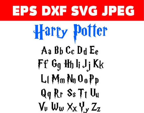 Download Harry Potter Font svg dxf eps jpg Download files