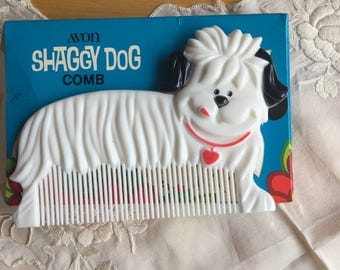Vintage Avon Shaggy Dog Comb, 1976