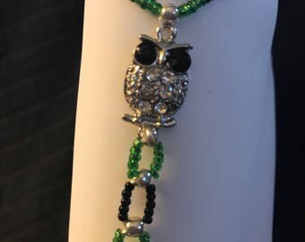 Owl anklet / barefoot sandals
