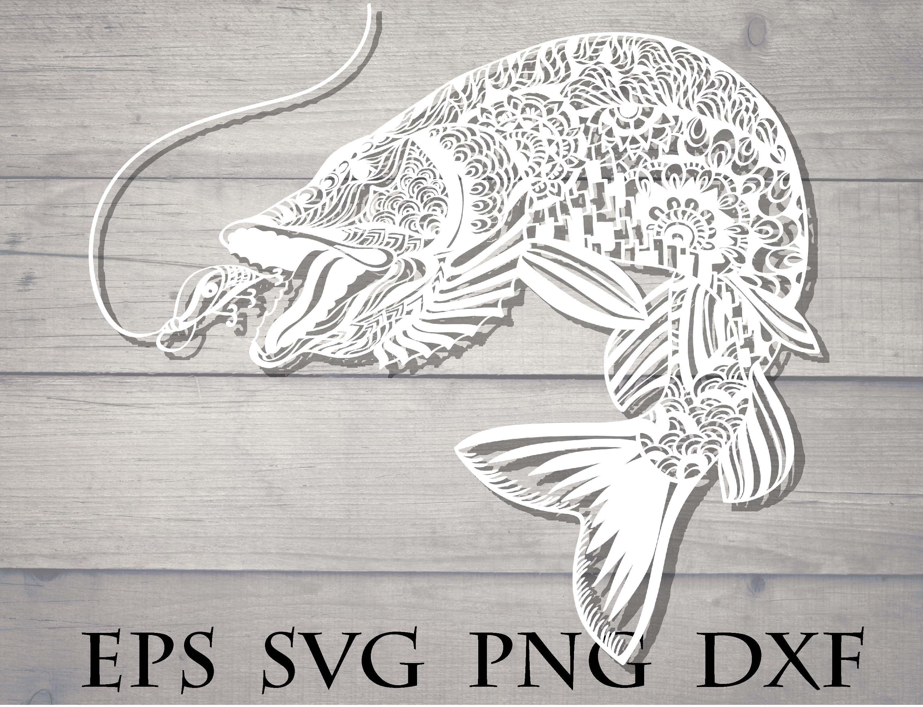 Download Fish mandala svg / fish zentangle svg / mandala for cricut / fishing svg file / zentangle cricut ...
