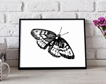 Butterfly poster, Butterfly wall art, Butterfly wall decor, Butterfly print