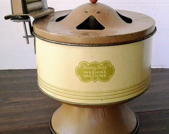 Vintage Wolverine Sunny Suzy Washing Machine Toy Washing Machine Wringer Works Agitates