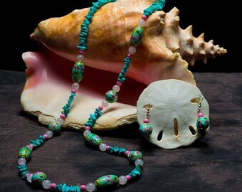 Chinese spring necklace and earrings
