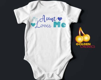 Aunt Onesie Various Colours Available / Bodysuit / Romper / T-shirt Great Gift Idea