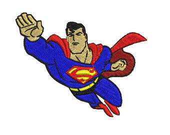Superman Embroidery Design, Justice League Embroidery Design, DC Comic Embroidery Design, Superhero Boy Embroidery, 4x4 6x6 Hoop 2 Sizes