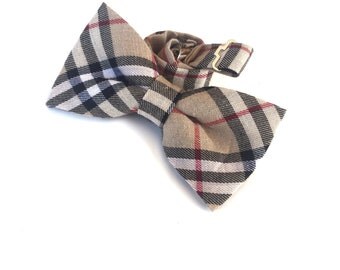 burberry nova check bow tie