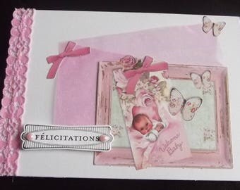 Baby girl card.