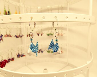 Origami fish earrings