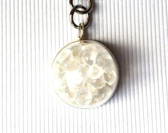 NECKLACE AND ITS HAND BLOWN GLASS PENDANT 20MM