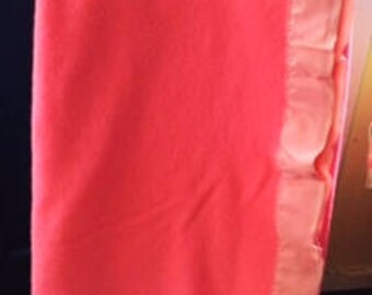 VINTAGE PINK VIRGIN Wool Blanket