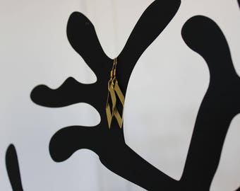 Pair of earrings modern and chic Ethnik