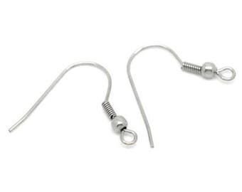 10 supports hooks earring 2.3 x 2.2 cm