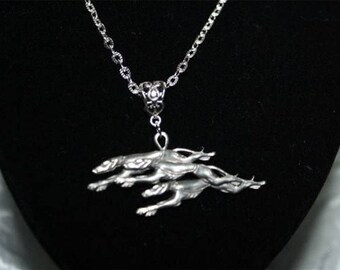 chain with three greyhounds