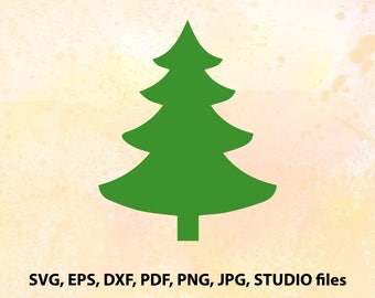 Christmas Tree SVG File | Christmas Tree Cut File | Png | Cricut | Cameo File | Svg Silhouette | Studio File | Christmas Tree Dxf | Vector