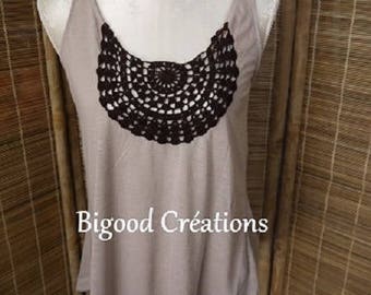 Customized crochet - bow back tank top