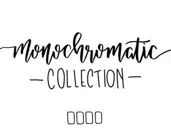monochromatic collection // (4) 4 x 6 postcard prints