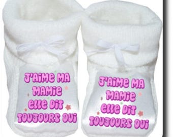 personalized baby love my grandma always said yes