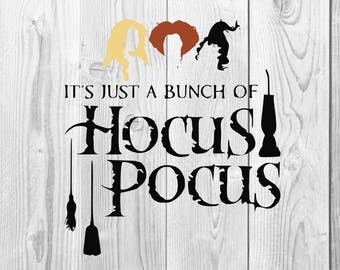 Hocus Pocus SVG, Hocus Pocus DXF cutting file, Printable, T-shirt Design, Scrapbooking Clipart