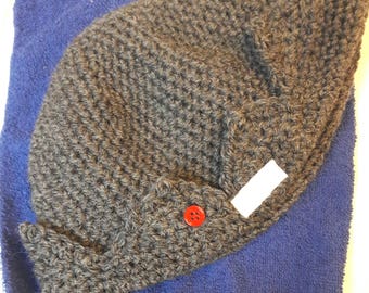Jughead beanie hat crochet Riverdale inspired charcoal gray great for teen Halloween costume ships in 1-3 days