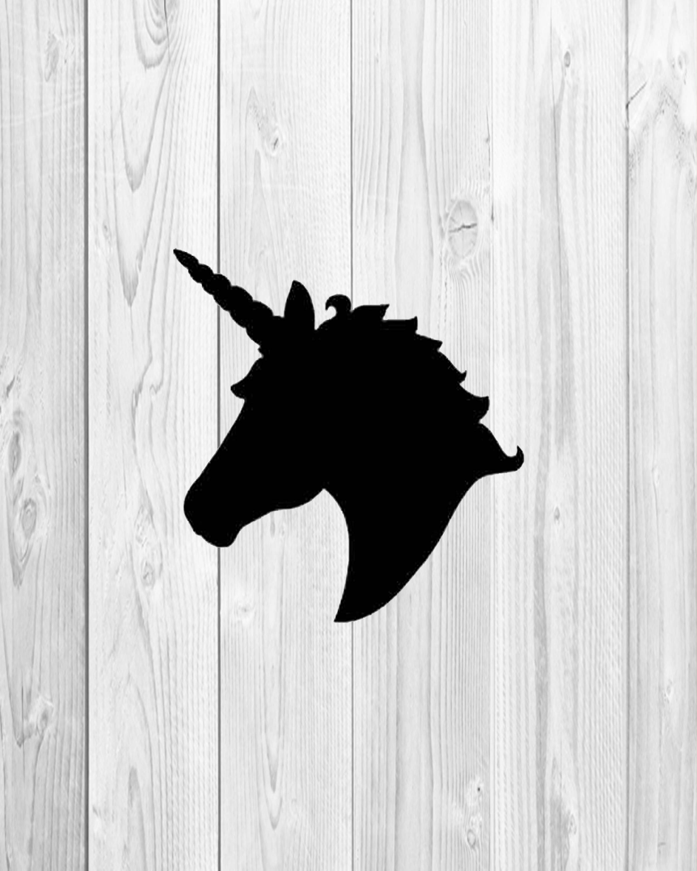 Unicorn Head Silhouette svg, unicorn svg, silhouette svg, horse svg