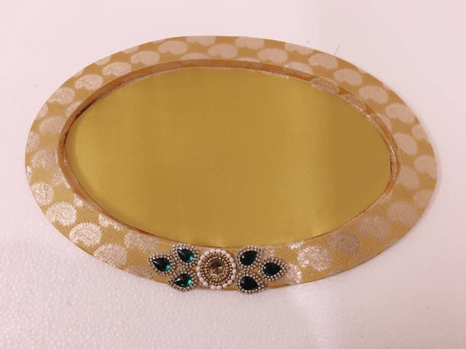 Indian Wedding Tray Decoration Indian Wedding TrayDiwali trayDecoration trayOval shapeBrocade 27 Indian Wedding Tray Decoration Indian Wedding TrayDiwali trayDecoration trayOval shapeBrocade 27