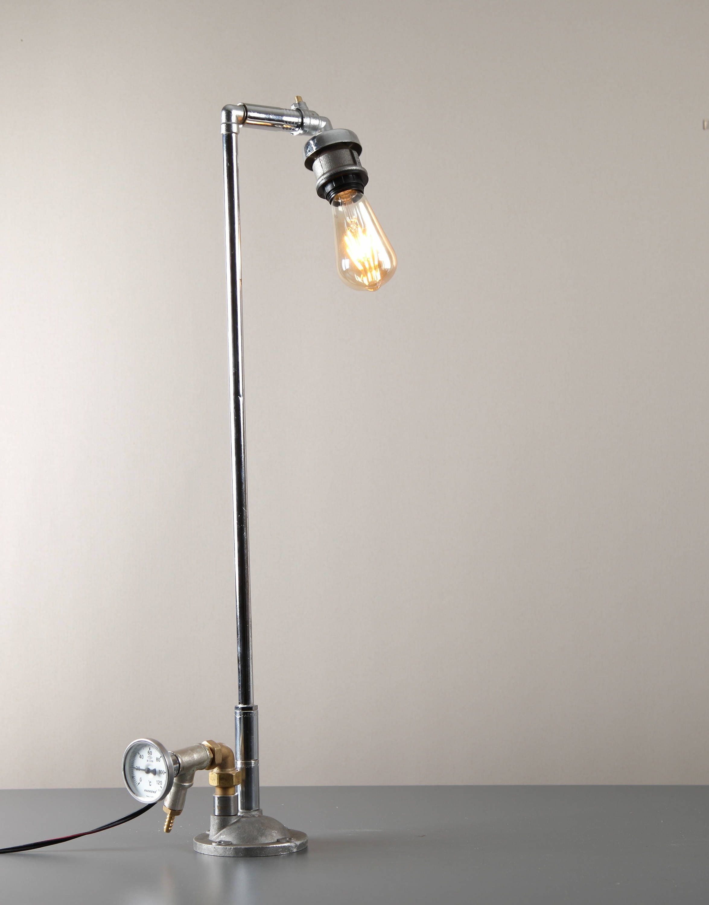 Lighting Home Living Light Lampi Desk Lamp Pipe Steampunk Junk Vintage