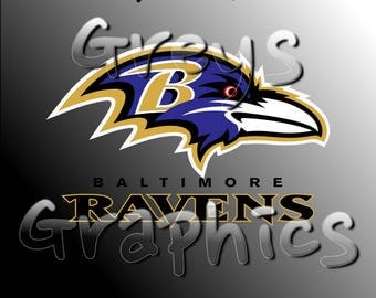 Baltimore Ravens Primary Logo with Logotype Full Color - SVG - DXF - EPS - Vectors