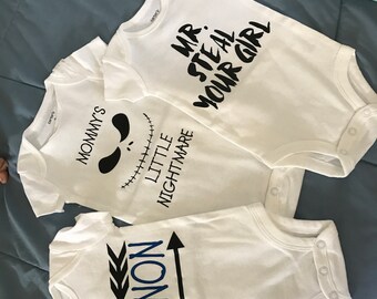 Personalized baby onesies