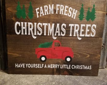 Rustic Wood Christmas Sign Merry Christmas Decoration