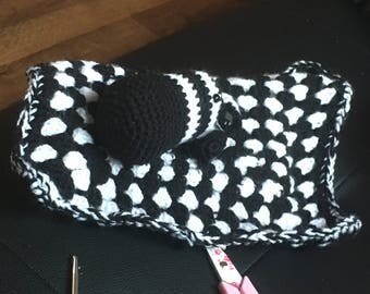 zebra lovey blanket