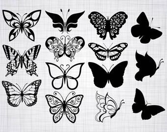 Butterflies svg file | Etsy