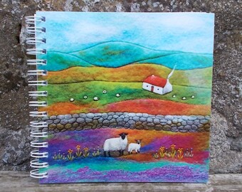 Lambing Time Sheep Notebook Printed Cover