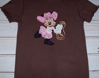 cowgirl minnie mouse shirt