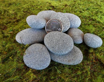 Rock Art, Rocks for Painting, Pebble Art, 12 Pieces, 1 to 2 Inches, Rocks, Pebbles, Miniature Garden, Fairy Garden, Stones, Stone,Rock