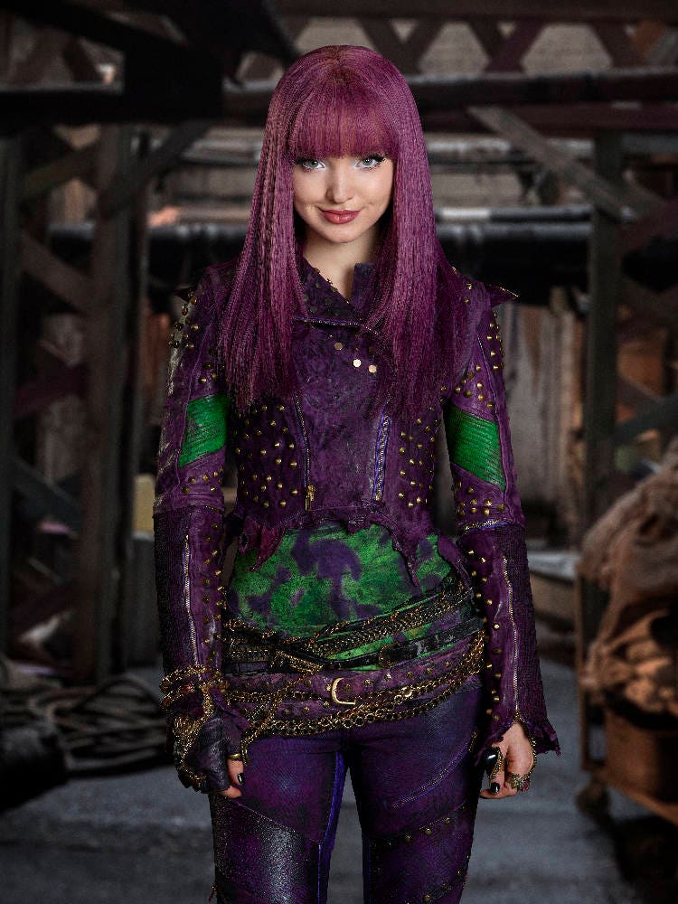 Disney Descendants Mal costume Custom Made ADULT faux leather