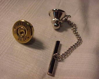 Bullet Tie Tack Winchester 38 Special Recycled Repurposed